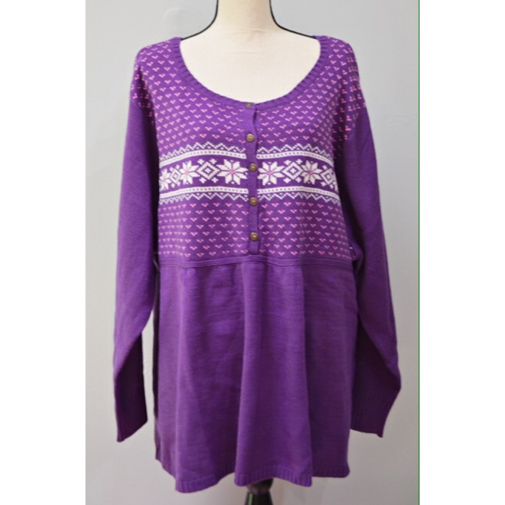 Never worn brand new 4x purple sweater